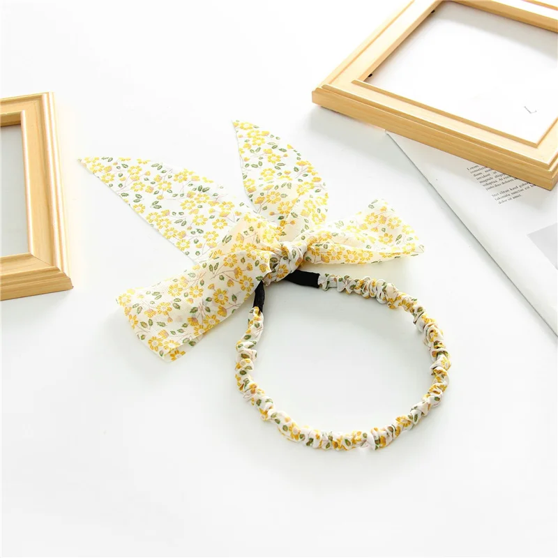 

MueRaa Ribbon Pearls Fashion Women Girls Hairband Bang Headband Korean Style Elegant Flower Hair Accessories Headwrap Headwear