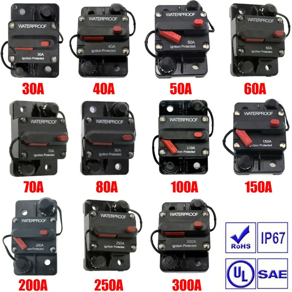 

30-300An Professional Power-Switch Car BackupMachine Automatics Switch Auto 12V 24V Reliable Tool Control Current Circuits