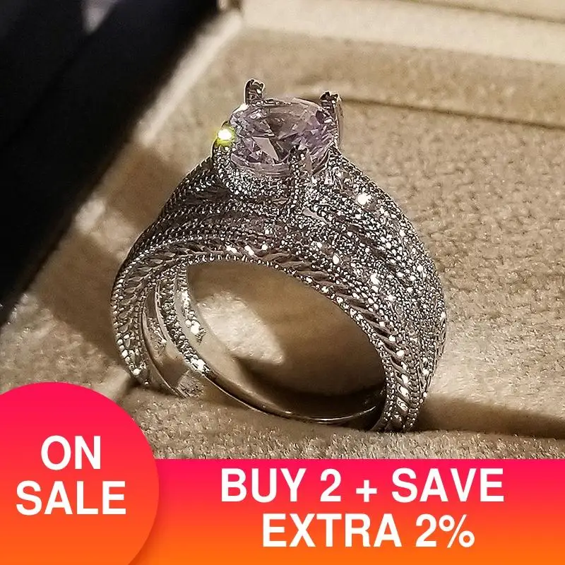 Набор женских колец из серебра 2021 пробы Подарок на юбилей подарок черную пятницу