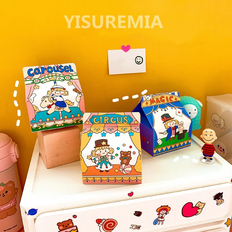 

Yisuremia 198 Sheets Kawaii Circus Memo Pad Note Paper Daily Check To Do List Notepad Paperlaria School Stationery Suppliers