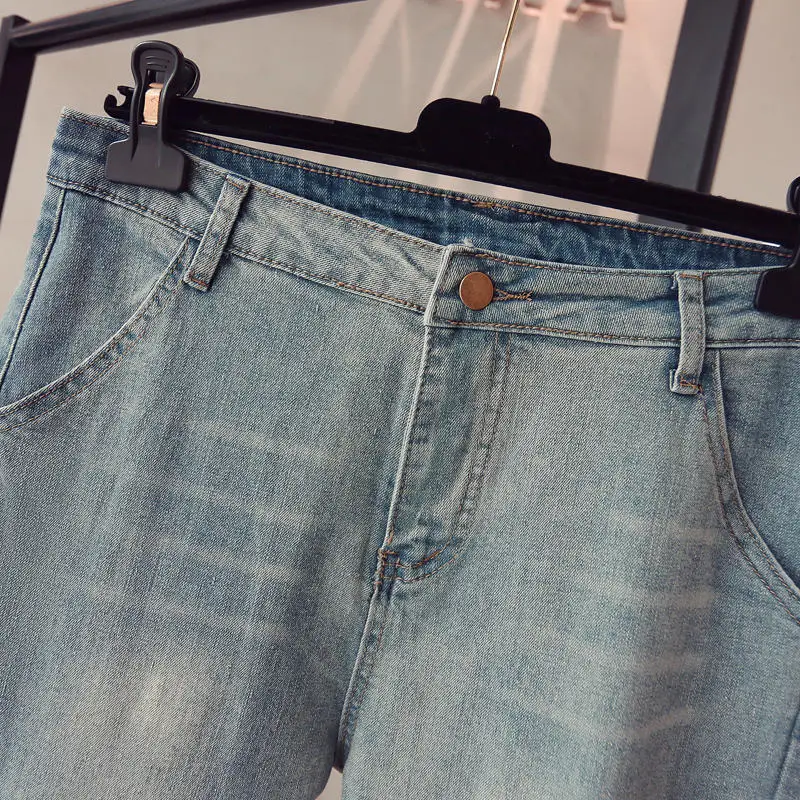 

Boyfriend Jeans For Women Clothes Loose Elastic High Waist Denim Jeans Female Harem Pants Streetwear Plus Size Woman Jeans Q2807