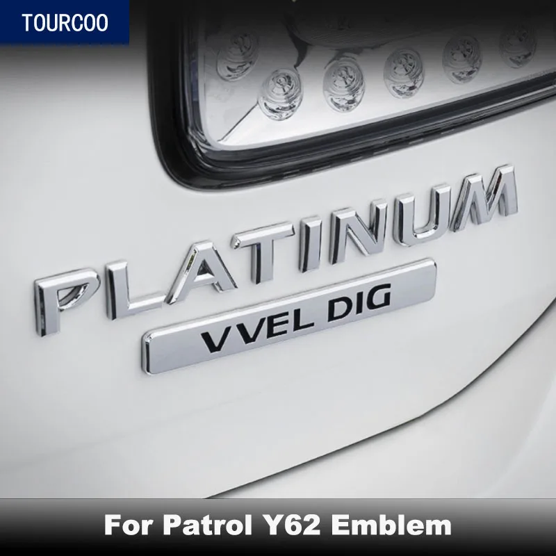 

For Patrol Y62 Rear Trunk Highly Configured Emblem Badge Sticker Car Styling Modification Accessories