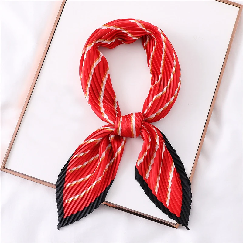 Новое поступление женский шарф в полоску длинный плиссированная Женская весенне