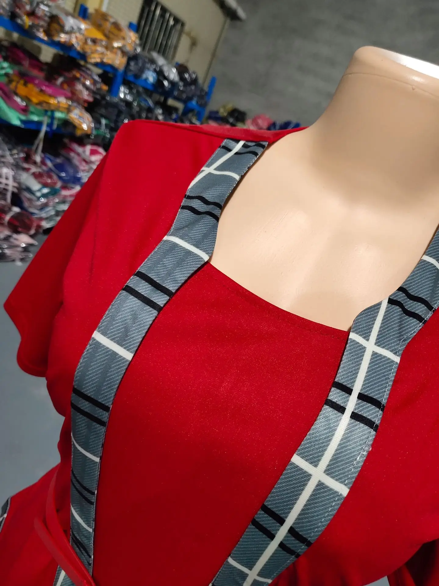 Повседневное женское платье-обманка из двух частей осеннее платье в клетку с