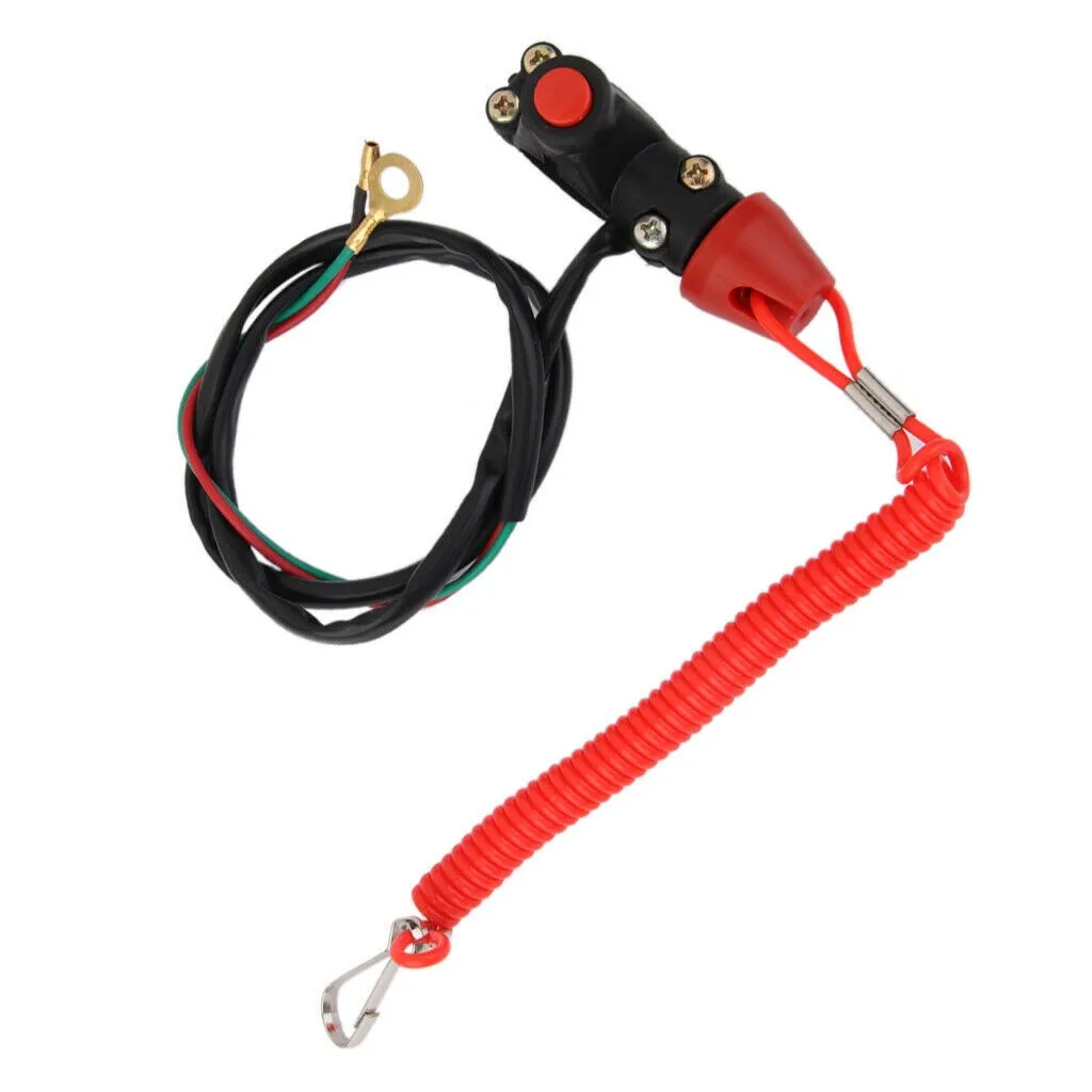 

Lanyard Engine Motor Kill Stop Switch 1 X Boat DC 12V Motorcycles Universal
