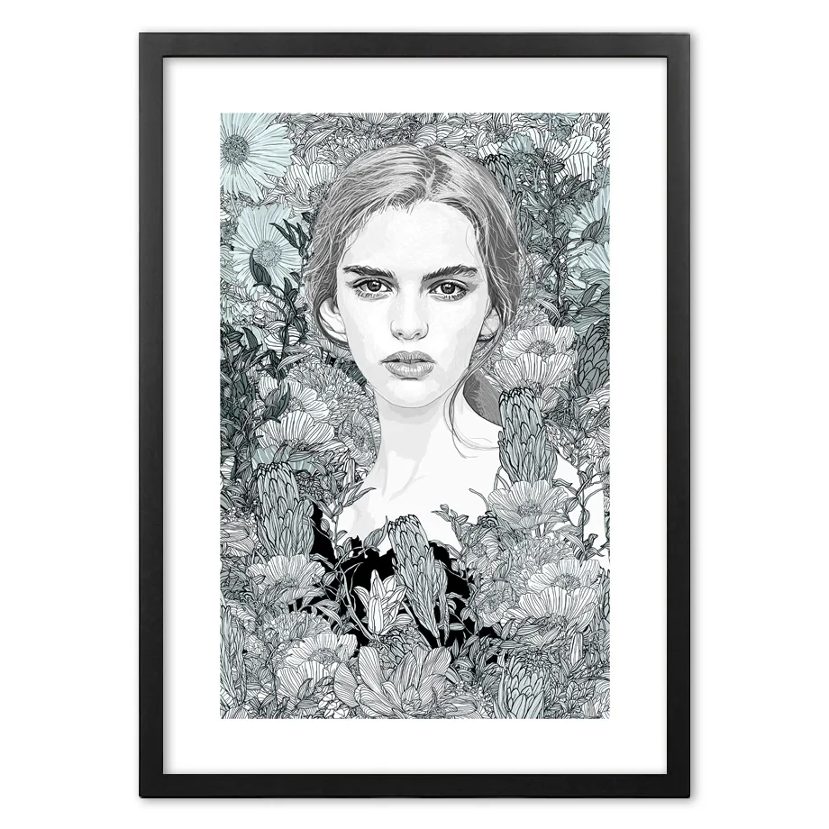 Женская абстрактная линия настенная бумага картина скандинавские постеры и