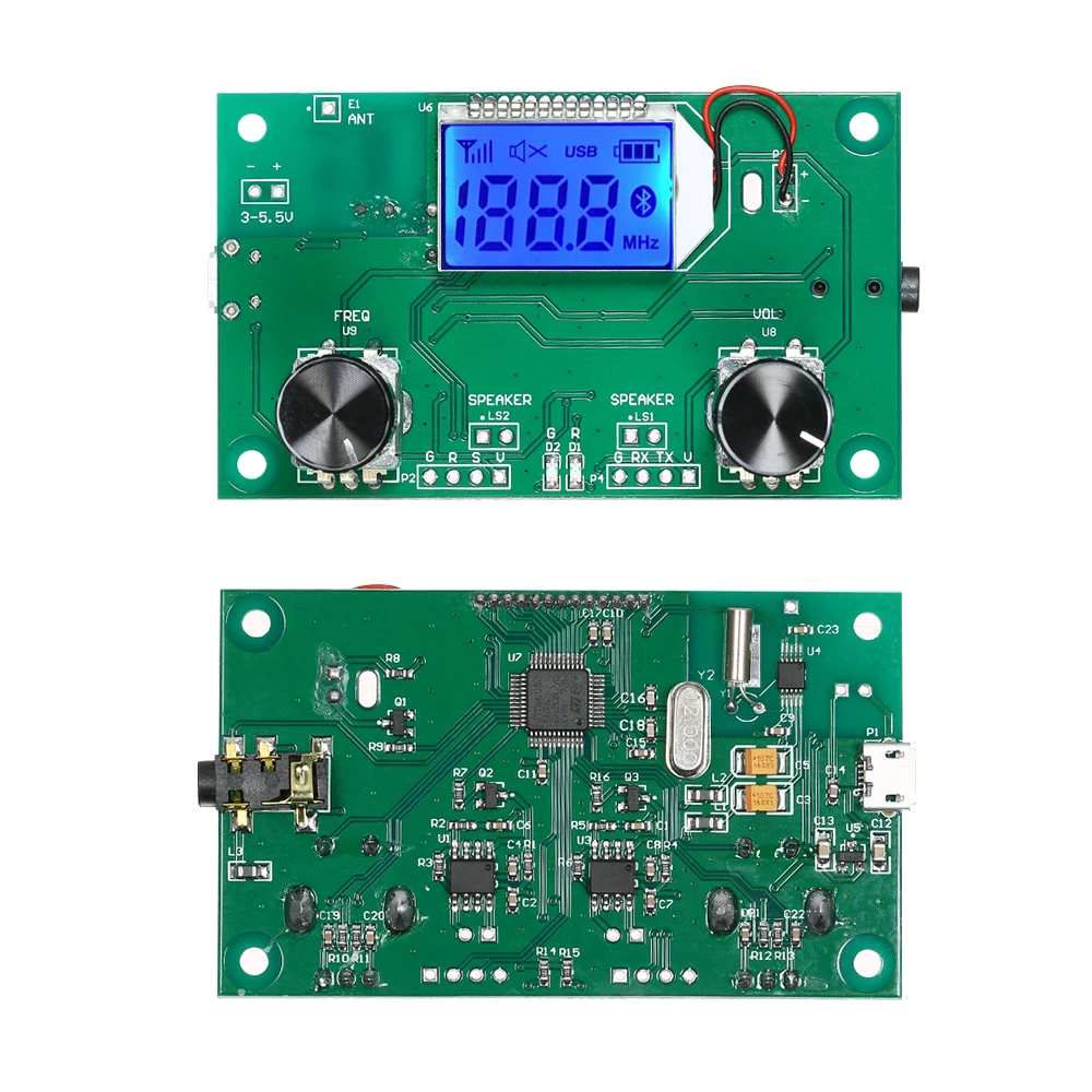 Новый DSP & PLL цифровой стерео FM Радио беспроводной приемник модуль LCD 87 ~ 108 МГц