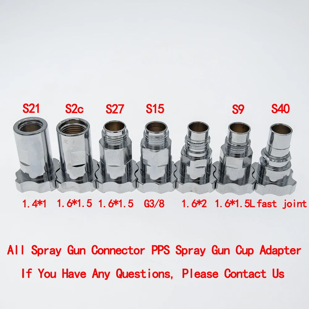 

All Copper Spray Gun Connector PPS Adapter Spray Gun Cup Adapter For Spray Gun Disposable Measuring Cup