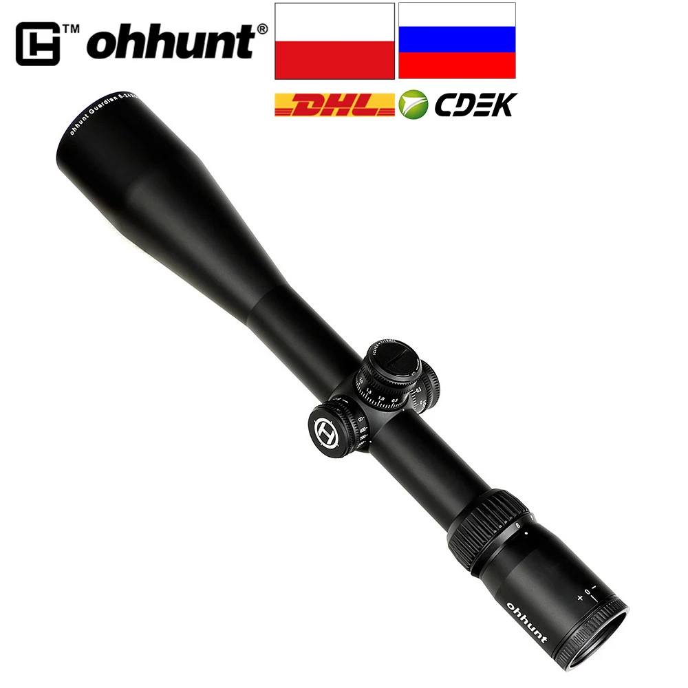 Отправка из Польши и России ohhunt Guardian 6 24X50 SF боковой Параллакс 1/2 полумил точечный