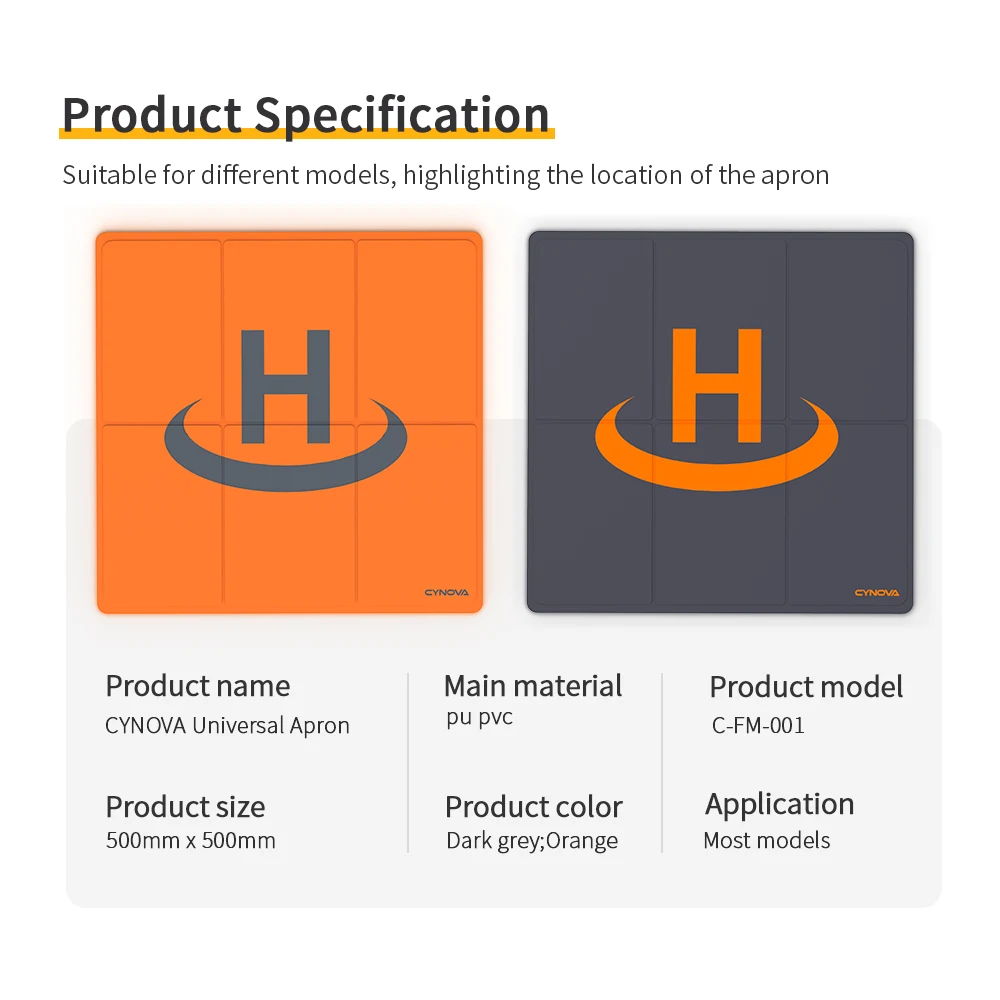 Портативный складной посадочный коврик CYNOVA 50 см 65 для дрона DJI FPV Mavic Mini SE AIR 2