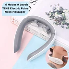 Электрический импульсный массажер для шеи, спины, шейного отдела позвоночника, облегчение боли, стук, акупунктура, массажный аппарат, Guasha Cupping Tuina