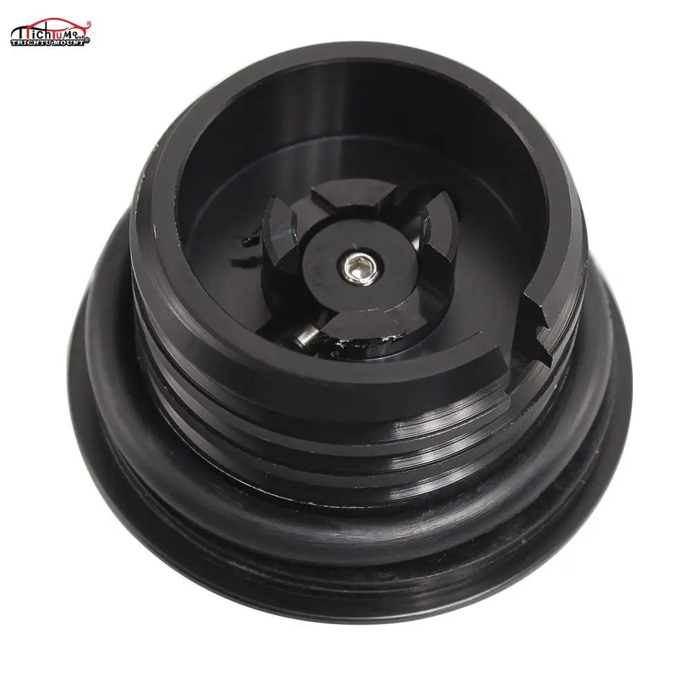 Черная накатанная резьба для мотоцикла резервуар с промывкой выдвижная Крышка