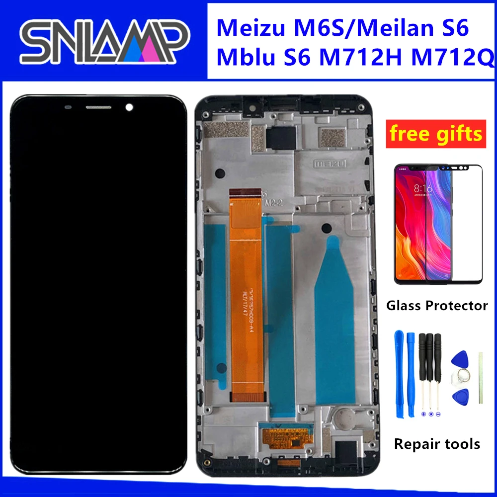 5 7 Оригинальный дисплей для Meizu M6S Meilan S6 lcd сенсорный экран Рамка дигитайзер M6s Mblu