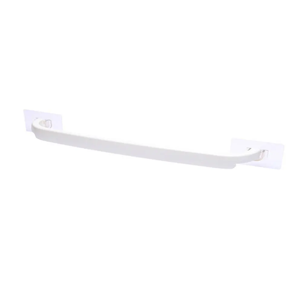 1pcs White 3 шт., вешалка для кухни без сверления, современное крепление на стену, крючки для окна, ванной комнаты, многоцелевой, для дома, прочно клейкая, Круглый держатель для полотенец - Цвет: 1pcs White