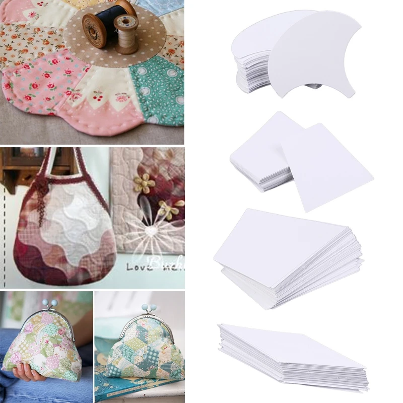 100 шт. английский Бумага соединять Стёганое одеяло Шаблоны шитья стеганых