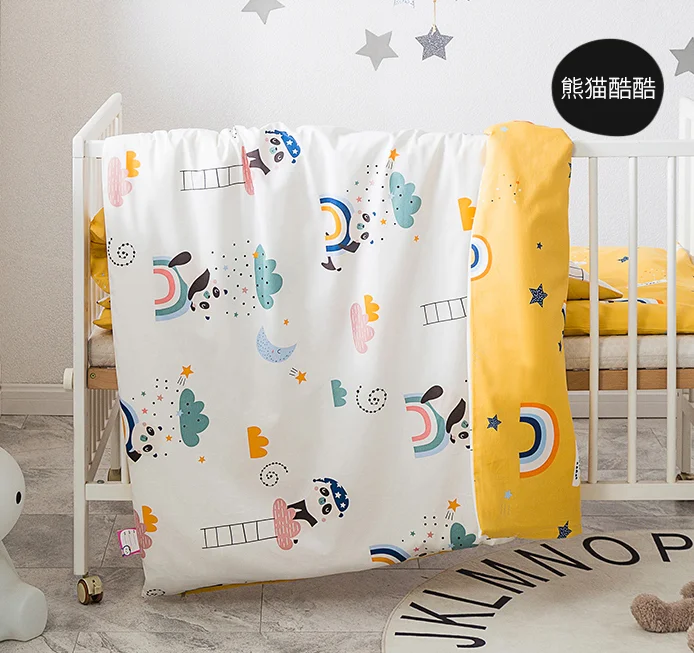 Комплект постельного белья для детей 2 шт. 100% хлопок с рисунком животных включает