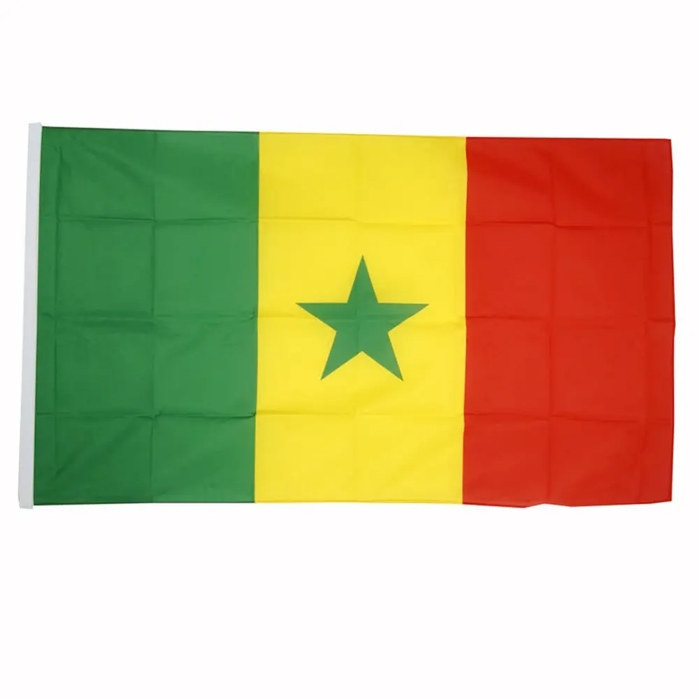 

ZXZ free shipping Senegal flag 90x150cm 3x5ft SN Senegalese National Flags banner Indoor Outdoor for Decoration