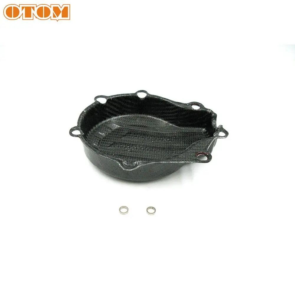 OTOM черная крышка статора двигателя из углеродного волокна для мотоцикла KTM EXC XCW 450