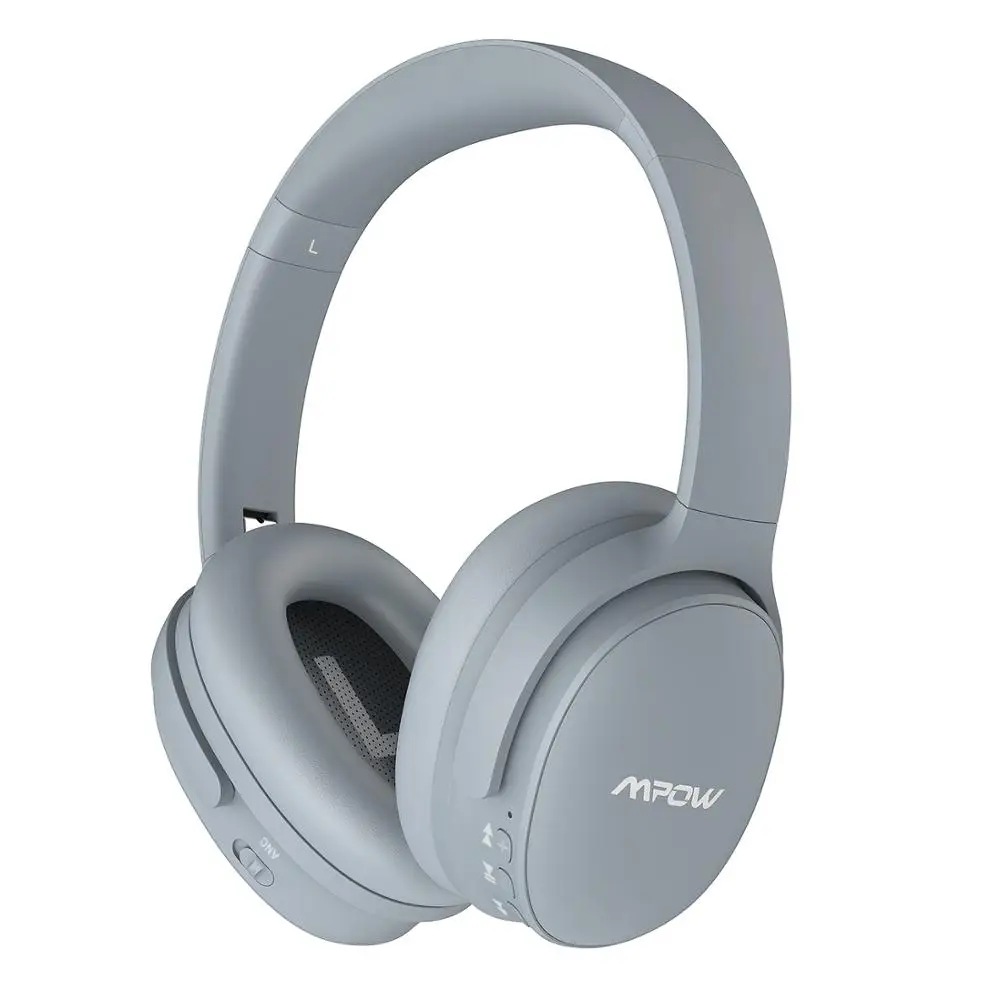 Gray Headphone Mpow H10 Hi-Fi стерео музыкальные гарнитуры наушники с шумоподавлением Накладные наушники 25H время воспроизведения беспроводные Bluetooth наушники с микрофоном - Цвет: Gray Headphone