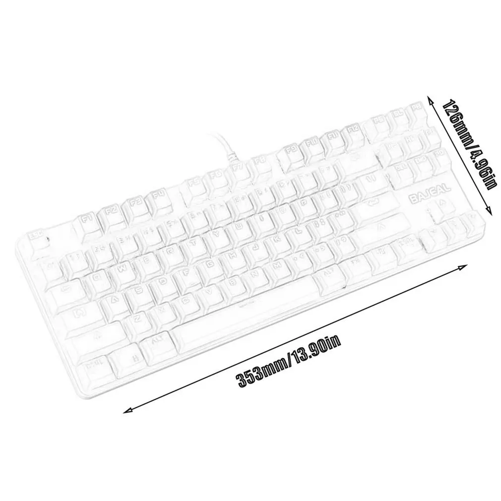

K100 Mechanical Gaming Keyboard 87 Keys Game Anti-blue Color Switch Backlit Wired Keyboard For Pro Gamer Laptop Computer