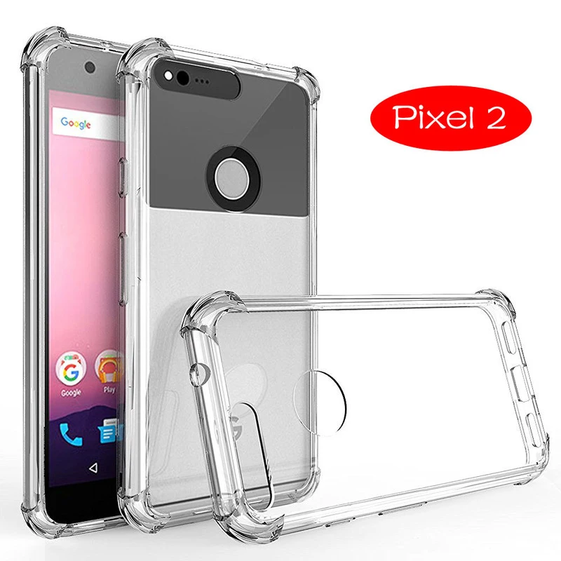 For Google Pixel 2 3 4 3a XL Case Cover Shockproof Transparent Clear Silicone Soft Protective Housing Shell |