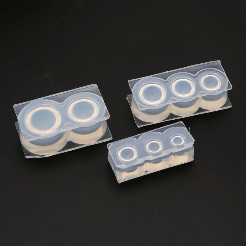 

F2TD UV Resin Geometric Molds Hollow Quicksand Mold with Square Round Ellipse Mold