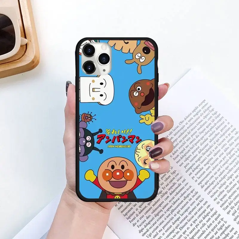 

Anpanman cute japanese cartoon Phone Cases for iPhone 11 12 pro XS MAX 8 7 6 6S Plus X 5S SE 2020 XR Luxury brand shell funda