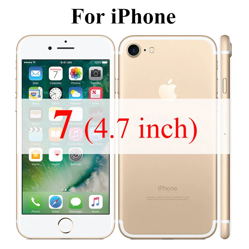For iPhone 7 Бронированное стекло Защитная пленка для iPhone 6 S XS Max 7 8 Plus XR 6 S экранная защита 10xs 10 X R закаленное стекло защитный лист SX RX - Цвет: For iPhone 7
