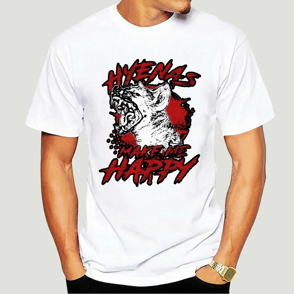 

Hyena T-Shirts for Men Animal Africa Safari Wilderness Nature Furry Casual Cotton Tee Shirt Short Sleeve T Shirts Printed