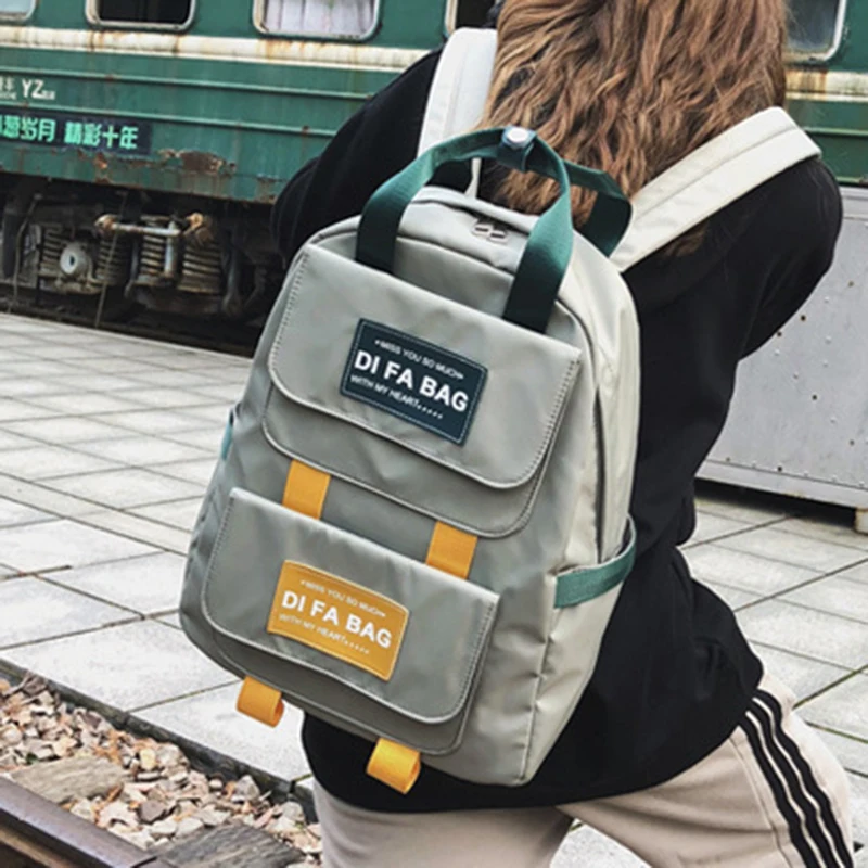 2019 Новый Модный водонепроницаемый нейлоновый рюкзак Harajuku женский для
