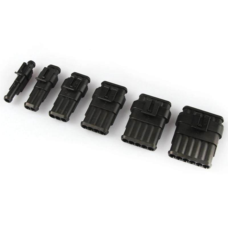 708Pcs Car Waterproof Connector Kit HID Xenon Lamp Harness Plug 1/2/3/4/5/6 Pin Truck | Компьютеры и офис