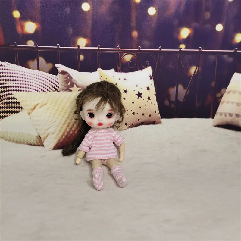 Нижнее белье HOUZIWA 1/12 Bjd комплект кукольной одежды из трех предметов кукольная