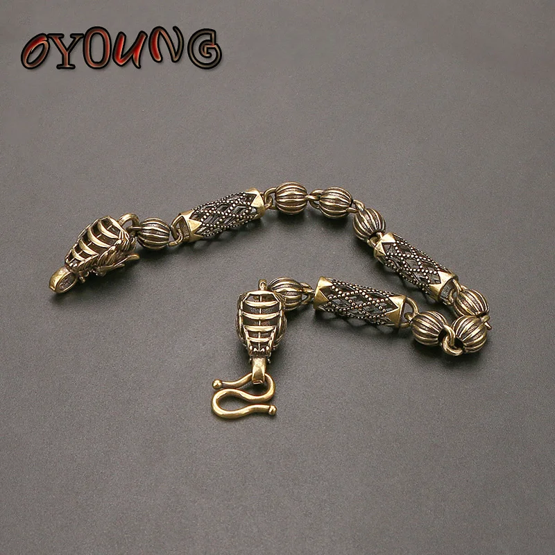 Винтажный латунный браслет с драконом ювелирные изделия Модные аксессуары панк