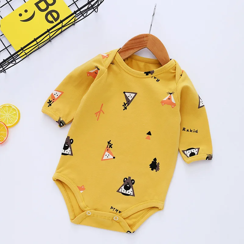 Летние детские комбинезоны с короткими рукавами и рисунком Детский комбинезон