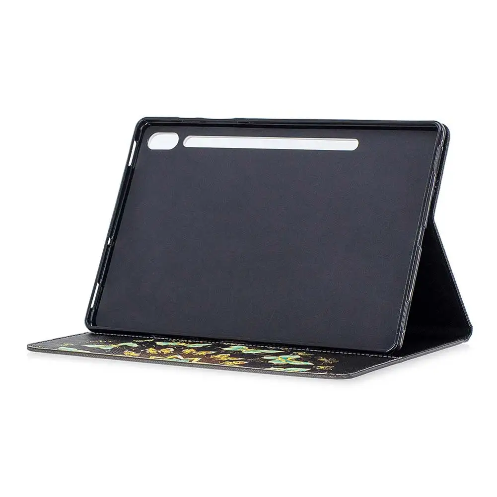 

Painted Leather Tablet Case For Samsung Galaxy Tab S6 10.5 T860 T865 Smart Cover Stand Hibernation Function For Samsung Tab 10.5