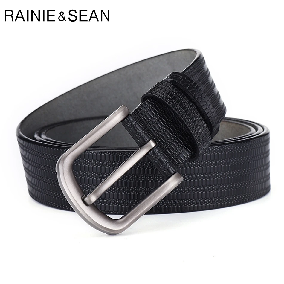 Ремень мужской из натуральной кожи с рельефной пряжкой|Мужские ремни| |