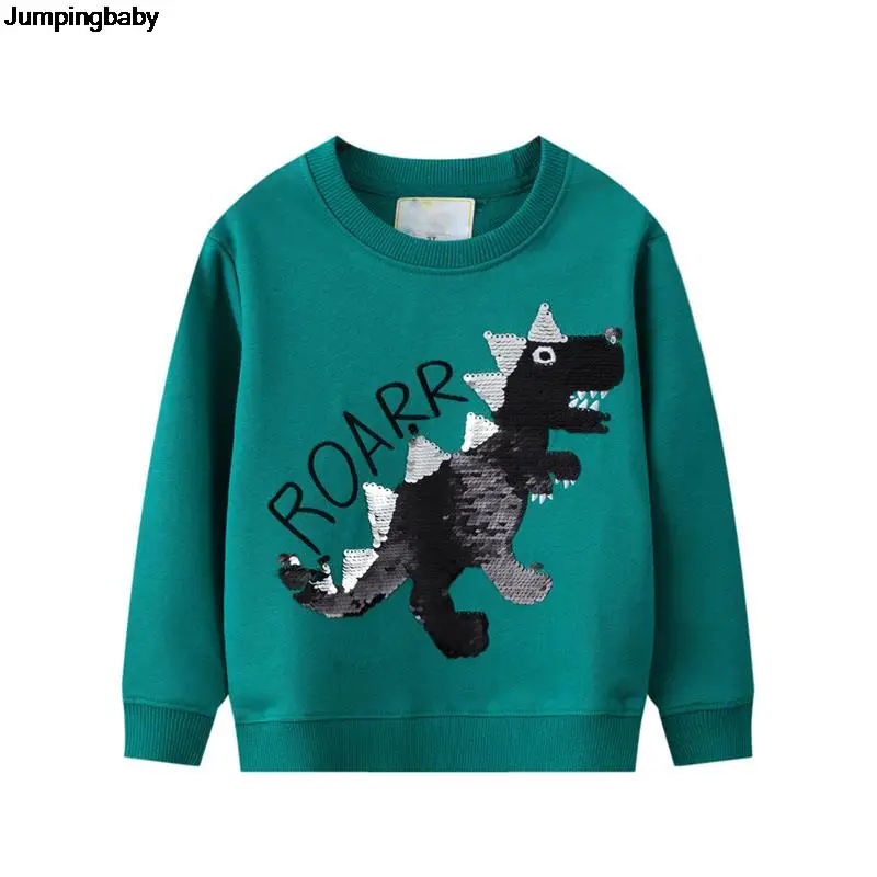 2021 Boys Sweatshirts Boy Autumn Tops Dinossauro Moletom Sudaderas Roupas Infantis Sudadera Kids Clothes Vetement Enfant Garcon