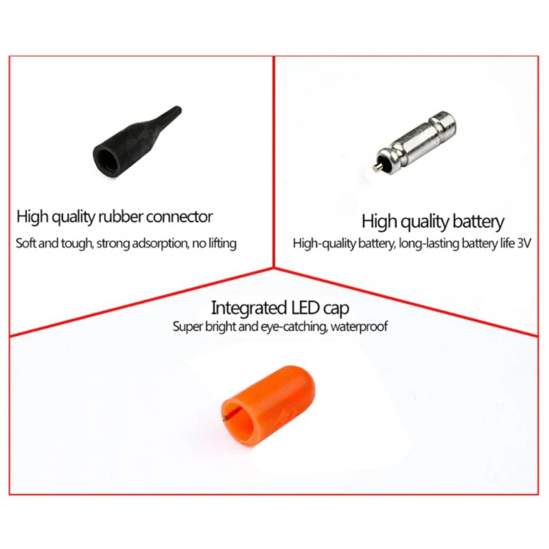 5 шт./компл. плавающие батарейки для электронной рыбалки литиевые и штырьковые