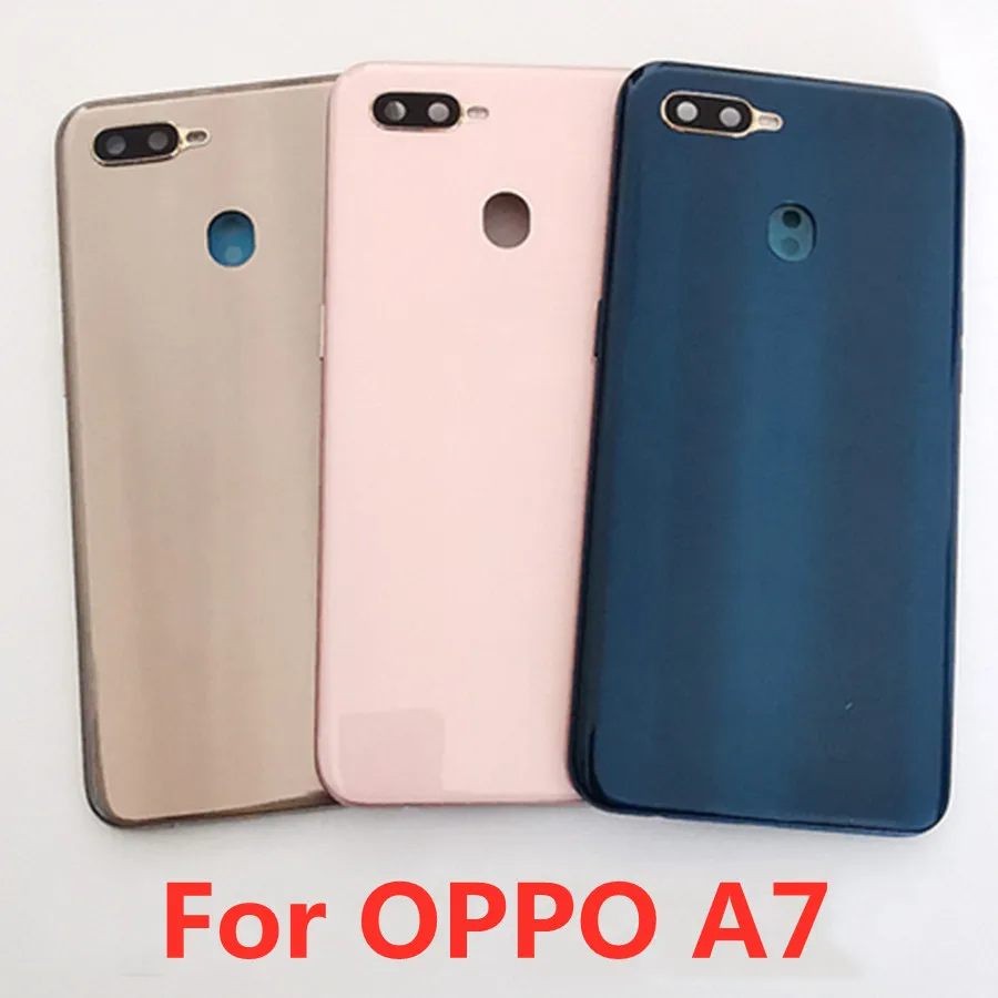 Battery Back Rear Cover Door Housing For OPPO A7 Battery Cover back shell For OPPO A7 Replacement repair Parts