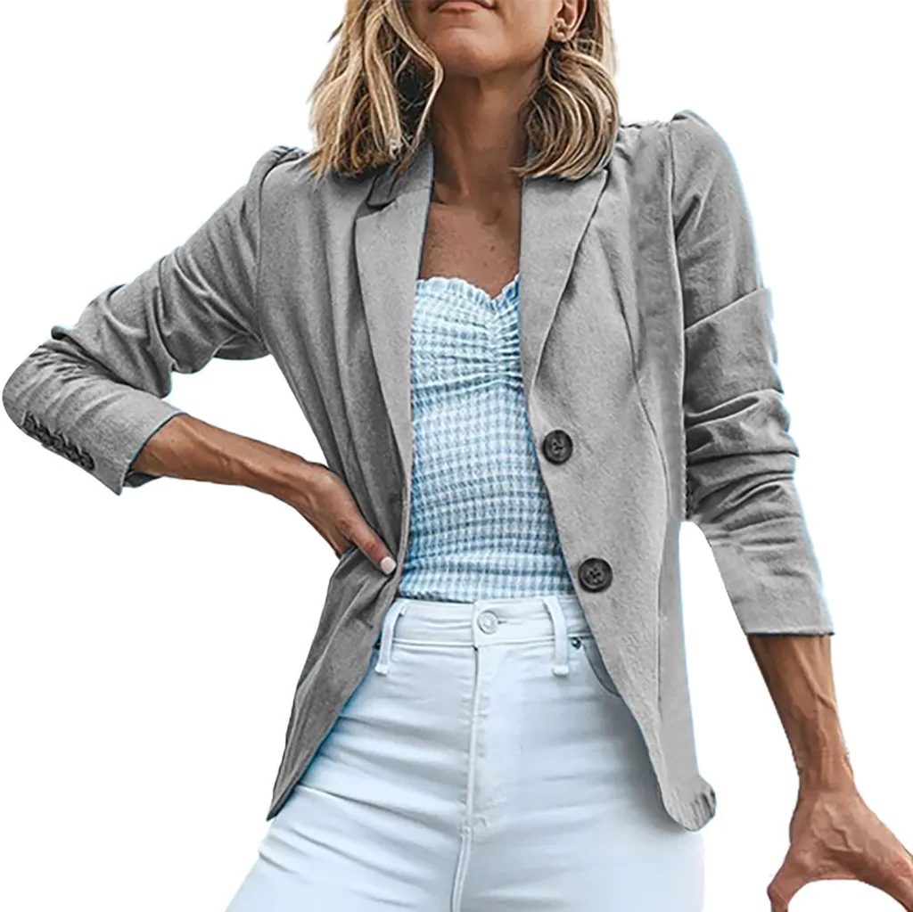 2020 Модный женский повседневный костюм SAGACE пальто деловой Блейзер куртка с