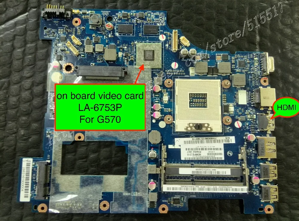 Оригинальная материнская плата для ноутбука Lenovo G570 PIWG2|Материнские платы| |