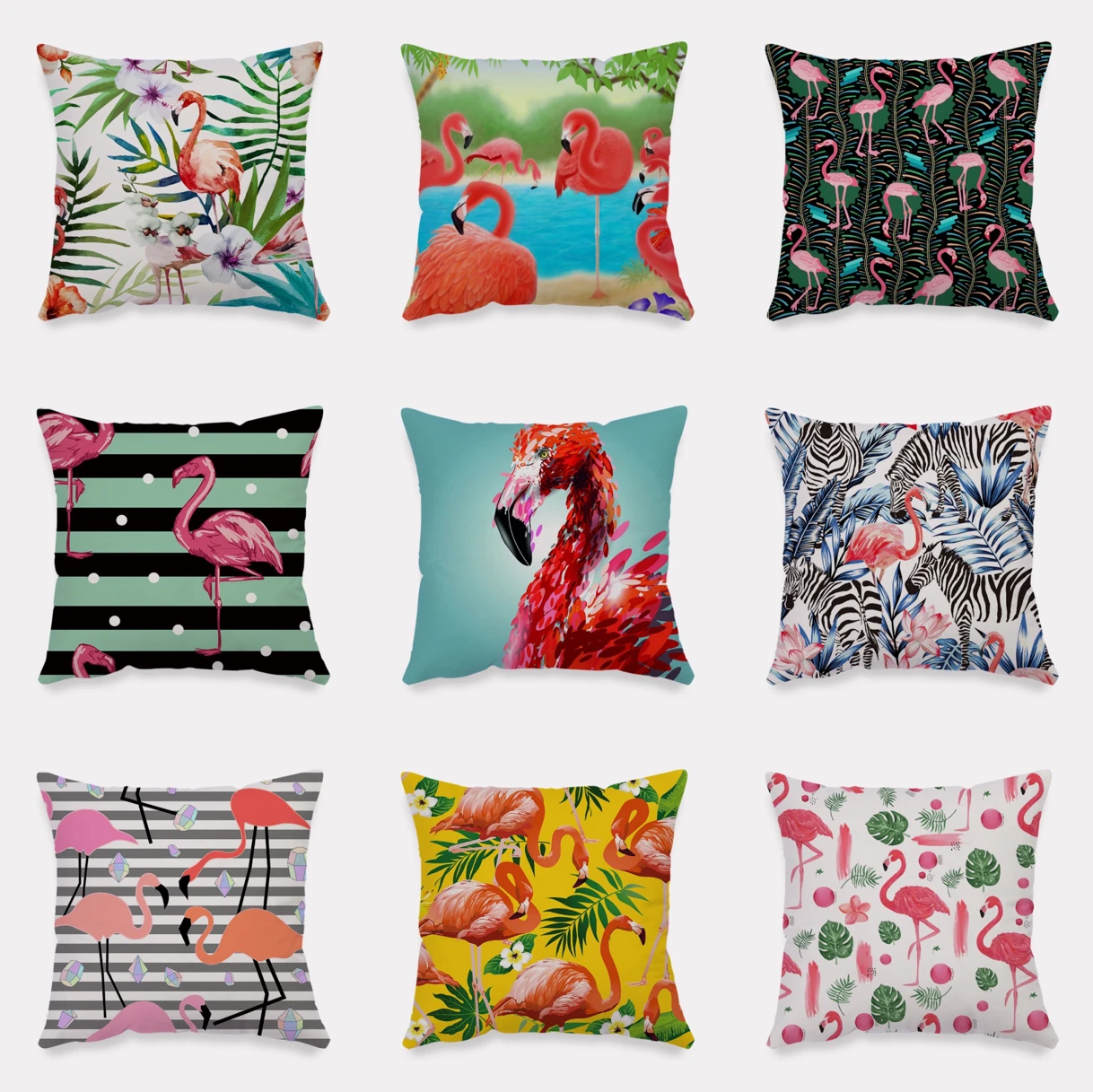 Плюшевые наволочки с рисунком фламинго украшение для спальни стула сделай сам