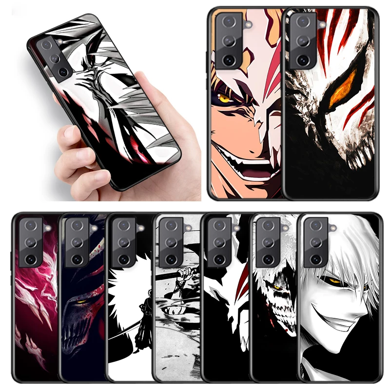 

Anime Bleach ichigo For Samsung Galaxy S10E S10 S22 S21 S20 FE Ultra Pro Lite 5G S9 S8 S7 S6 Edge Plus Black Phone Case