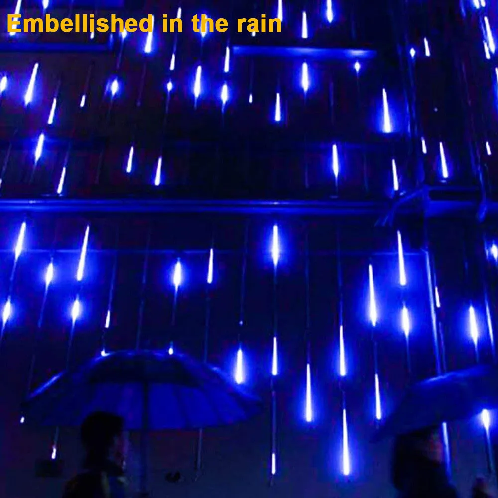 1 шт. вечерние светодиодный светильник s Метеоритный дождь Дождь Снег