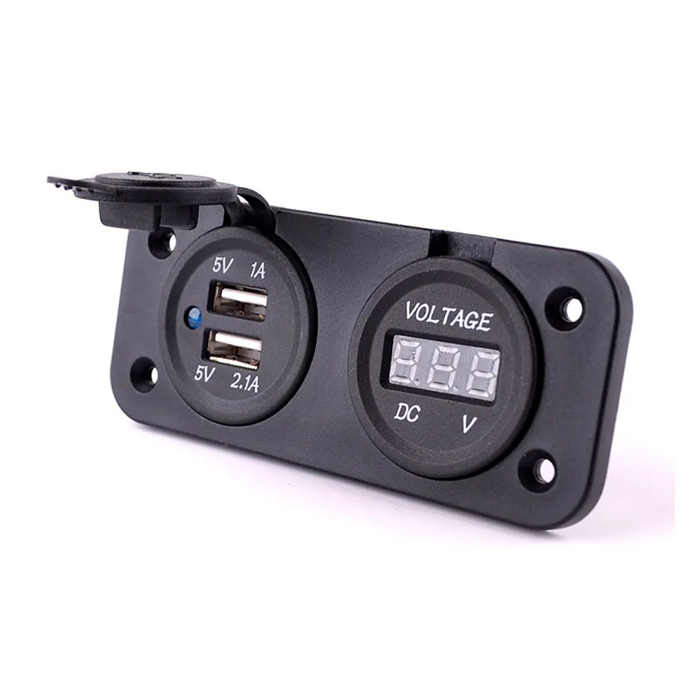 Автомобильное зарядное устройство с двумя USB-портами 4 шт. 12 В/24 В | Автомобили и