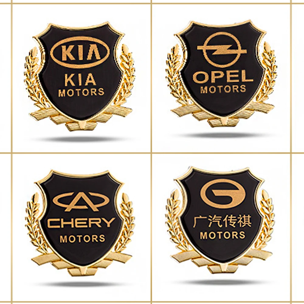 

Модифицированная Декоративная Металлическая Автомобильная наклейка, боковая этикетка, задняя этикетка для BMW, Peugeot, Honda, Hyundai, Skoda, Toyota, kia, NISSAN,...