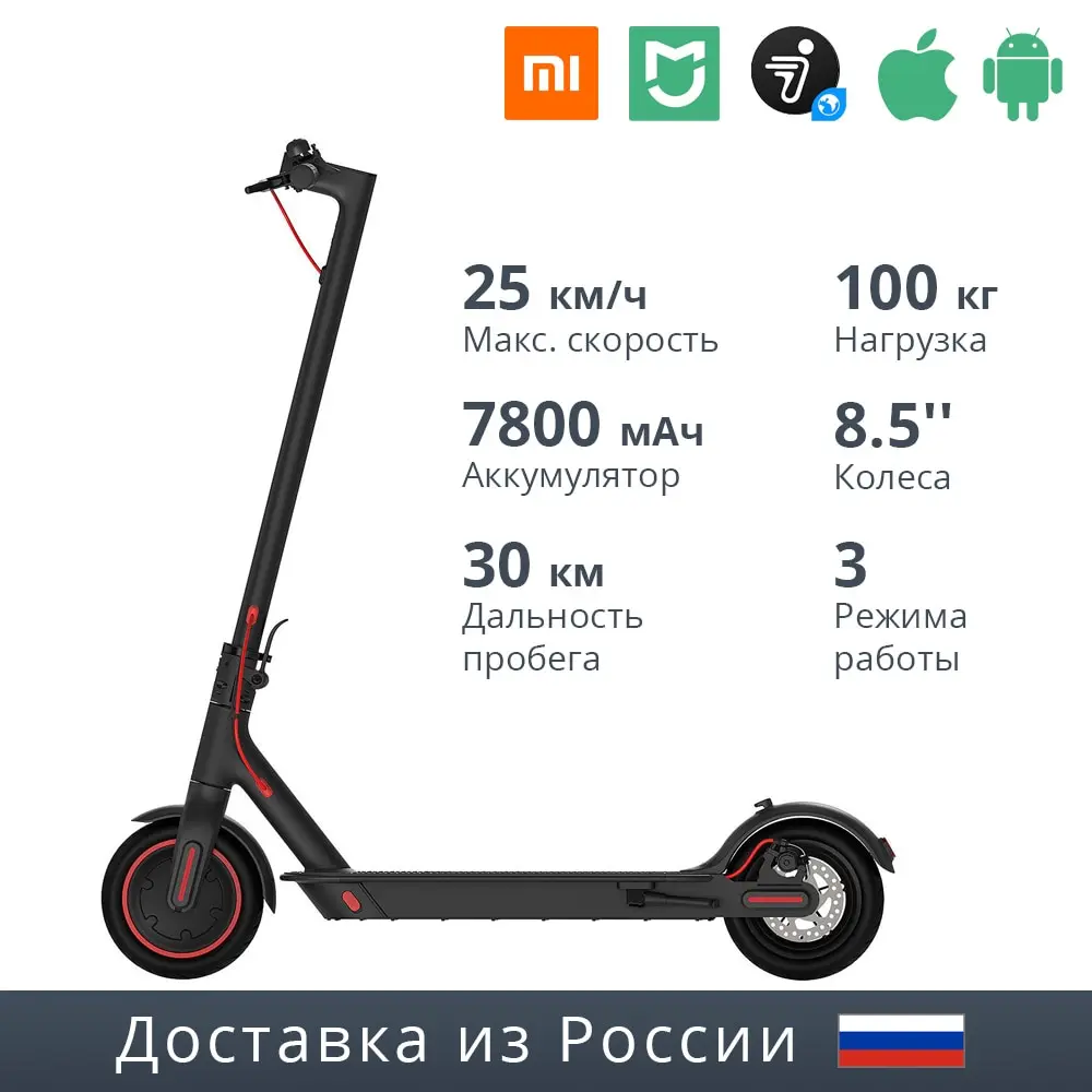 Электросамокат Xiaomi Mijia Electric Scooter 1S Black | Спорт и развлечения