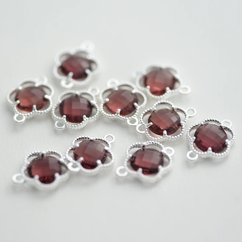 Коннекторы для изготовления ювелирных изделий из 4 элементов с кристаллами