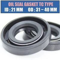 id 21mm oil seal gasket tc type inner 21313233353740 mm 10pcs bearing accessories radial shaft nbr seals