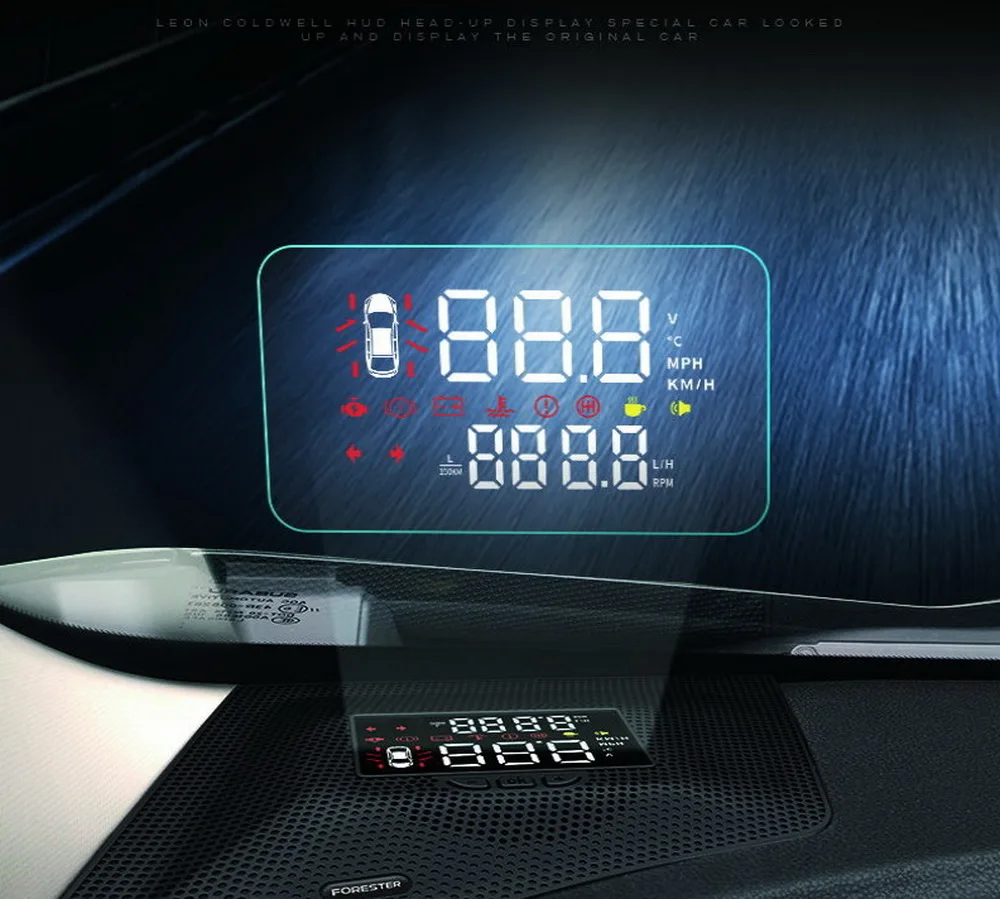 Liandlee для Subaru Forester~ безопасный экран для вождения полнофункциональный OBD Автомобильный HUD Дисплей проектор лобовое стекло